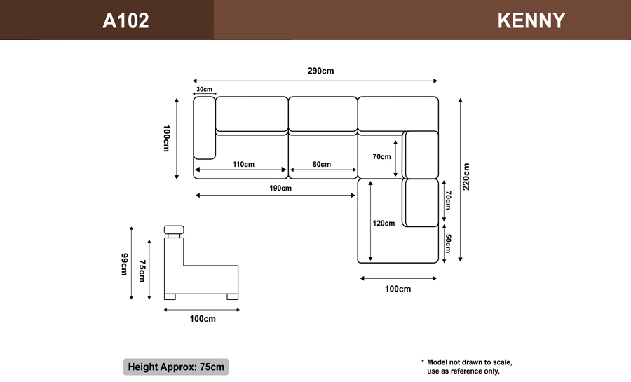 Kenny Leather Sofa Lounge Set